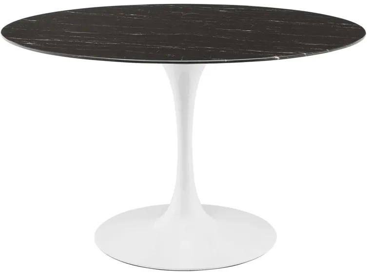 Lippa 47" Artificial Marble Dining Table