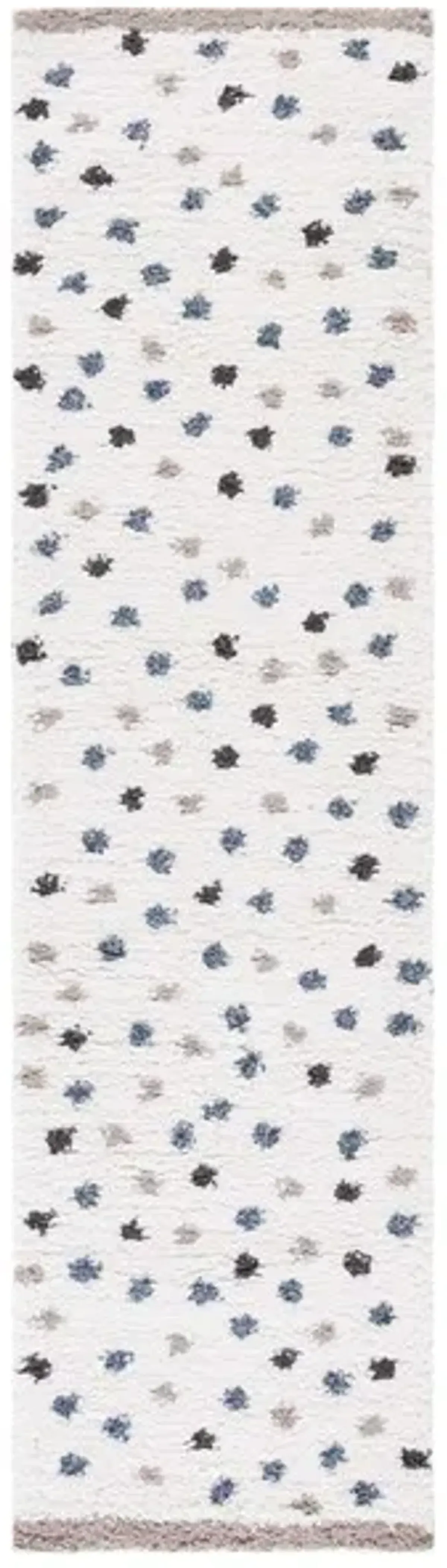 CALICO SHAG 102 Beige  2'-2' X 8' Runner Rug