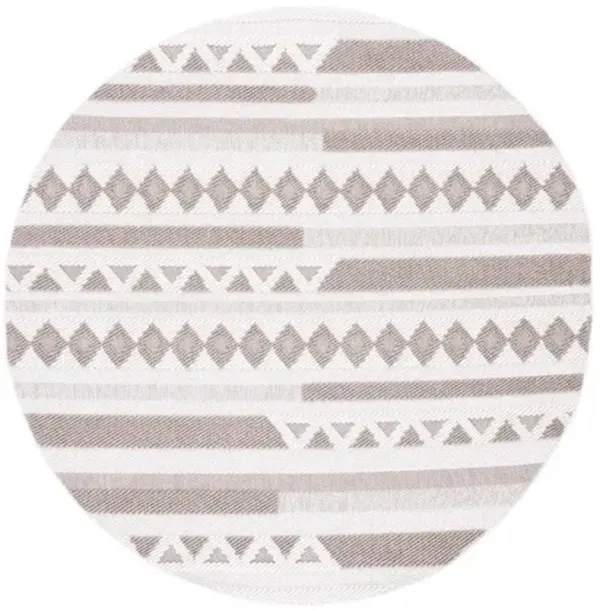 LOTUS 101 Beige 6'-7' X 6'-7' Round Round Rug