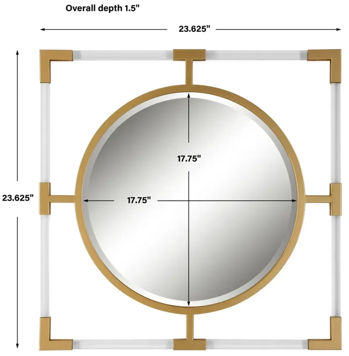 Balkan Small Gold Mirror