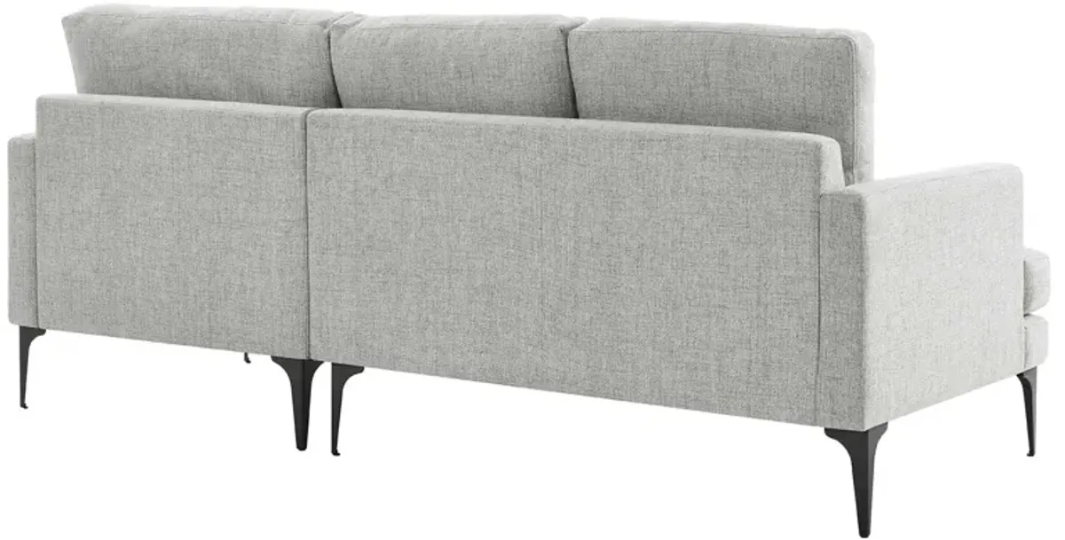 Evermore Right-Facing Upholstered Fabric Sectional Sofa