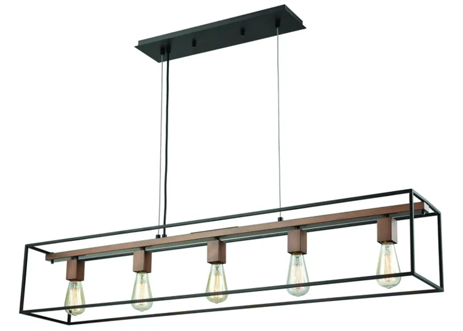 Rigby 48" Wide 5-Light Linear Chandelier - Oil Rubbed Bronze