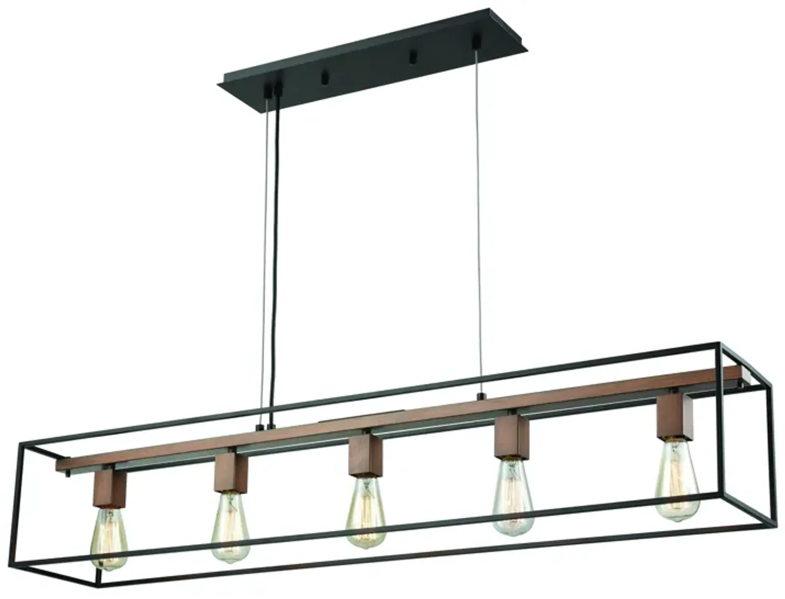 Rigby 48" Wide 5-Light Linear Chandelier - Oil Rubbed Bronze