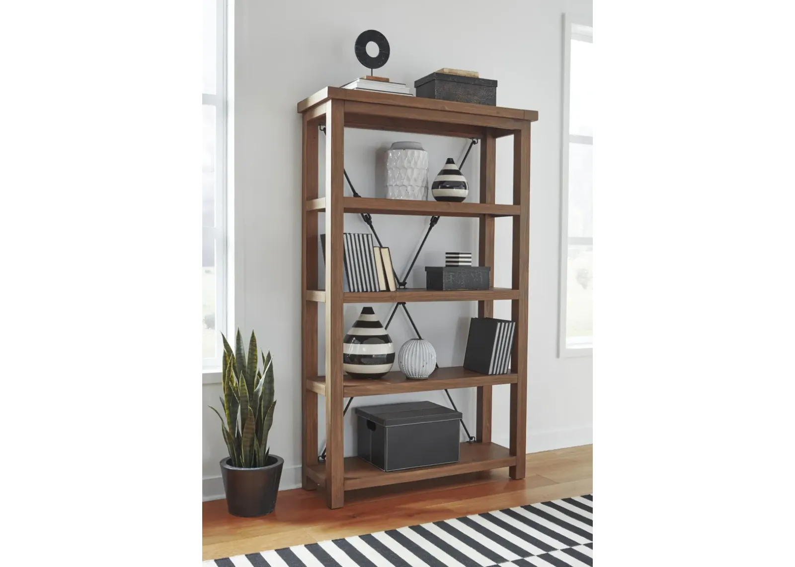 Autumn Open Shelving Unit Flint Oak