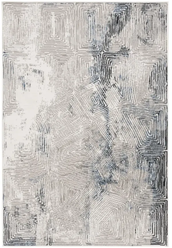 PYRAMID 249 IVORY GREY  9' x 12' Large Rectangle Rug