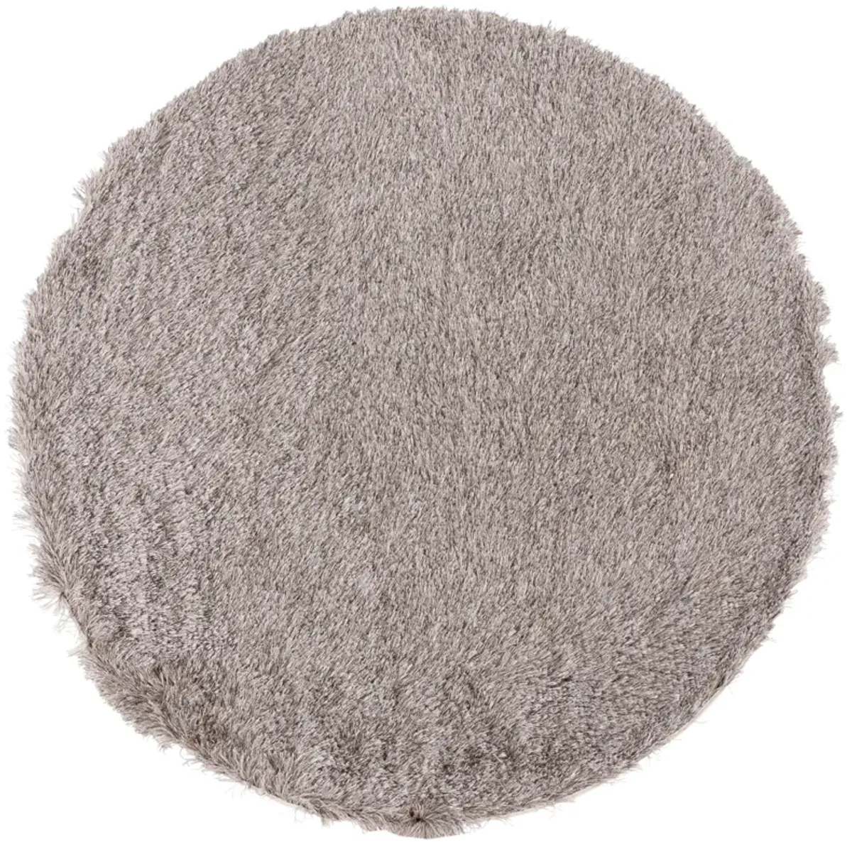 PARIS SHAG Brown 3' X 3' Round Round Rug