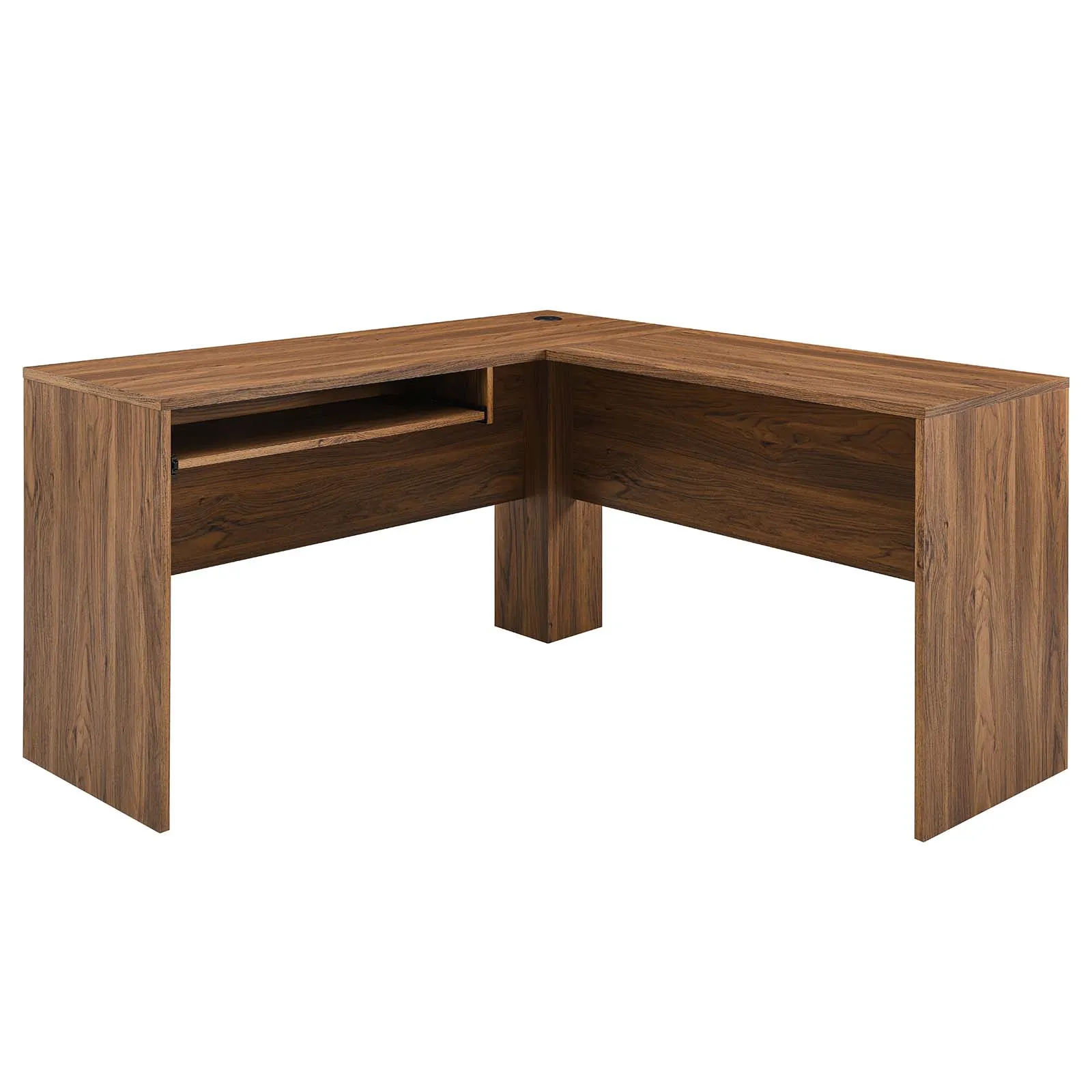 Venture L-Shaped Wood Office Desk