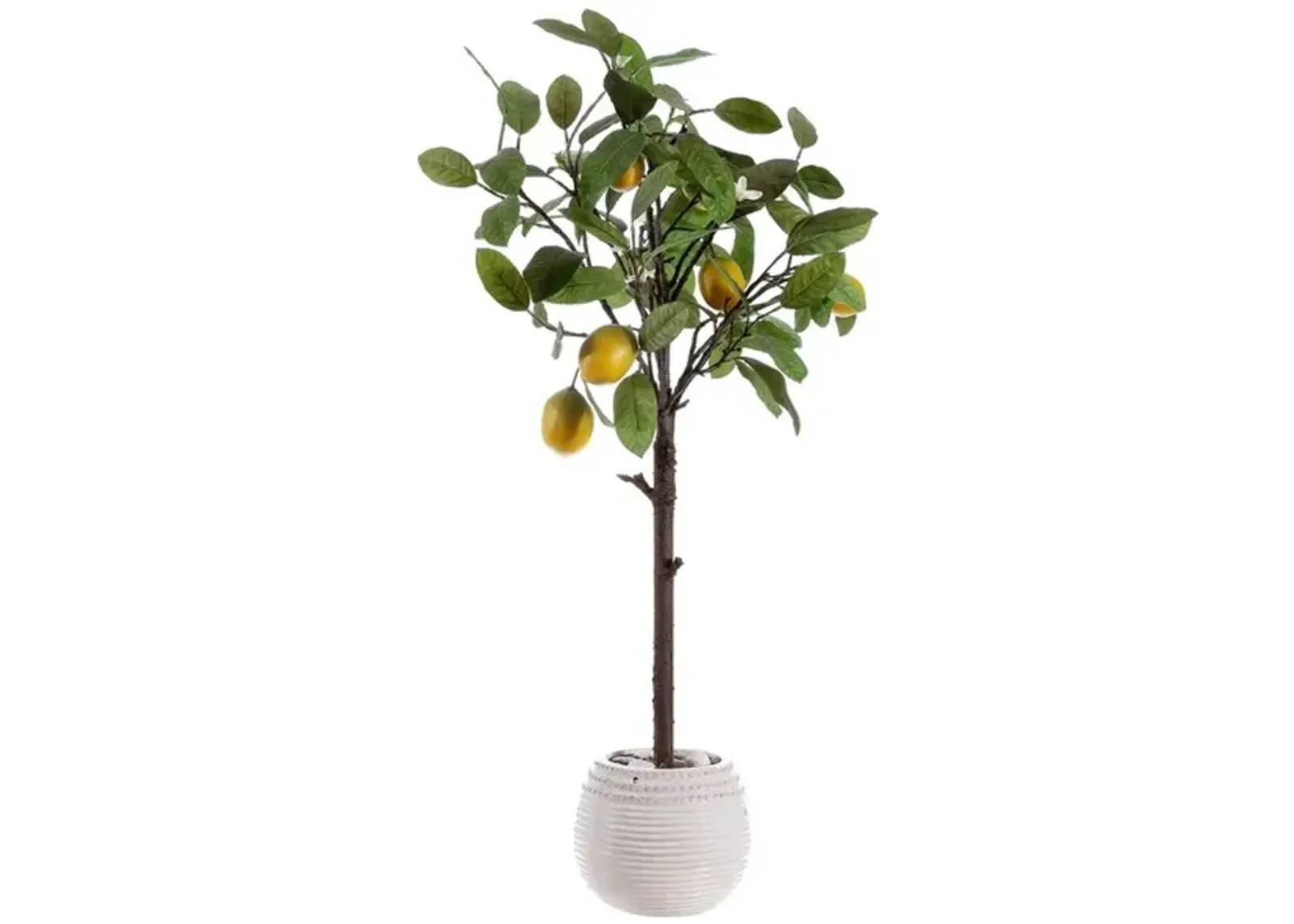 FAUX LEMON POTTED TREE