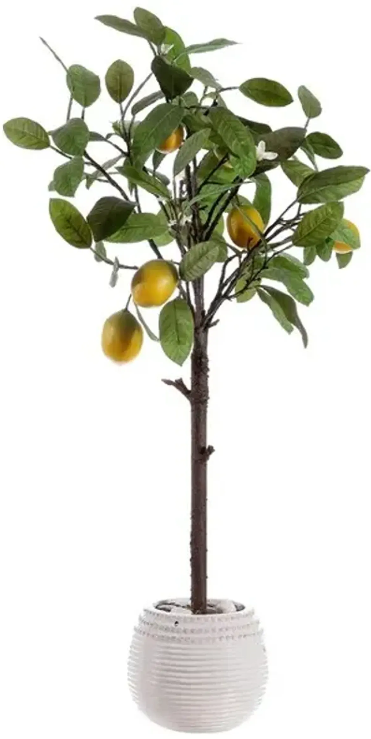 FAUX LEMON POTTED TREE