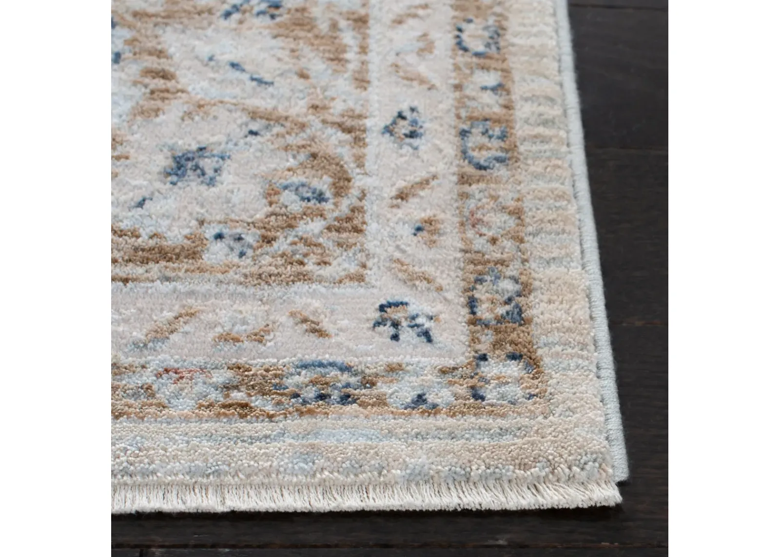 MOON DUST 636A BEIGE  2'-2' x 8' Runner Rug