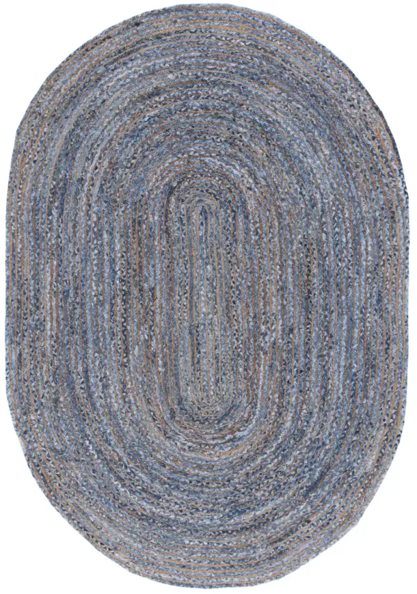 CAPE COD 202 BLUE  5' x 8' Oval Oval Rug