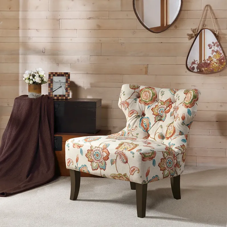 Madison Park Erika Orange Multi Accent Chair