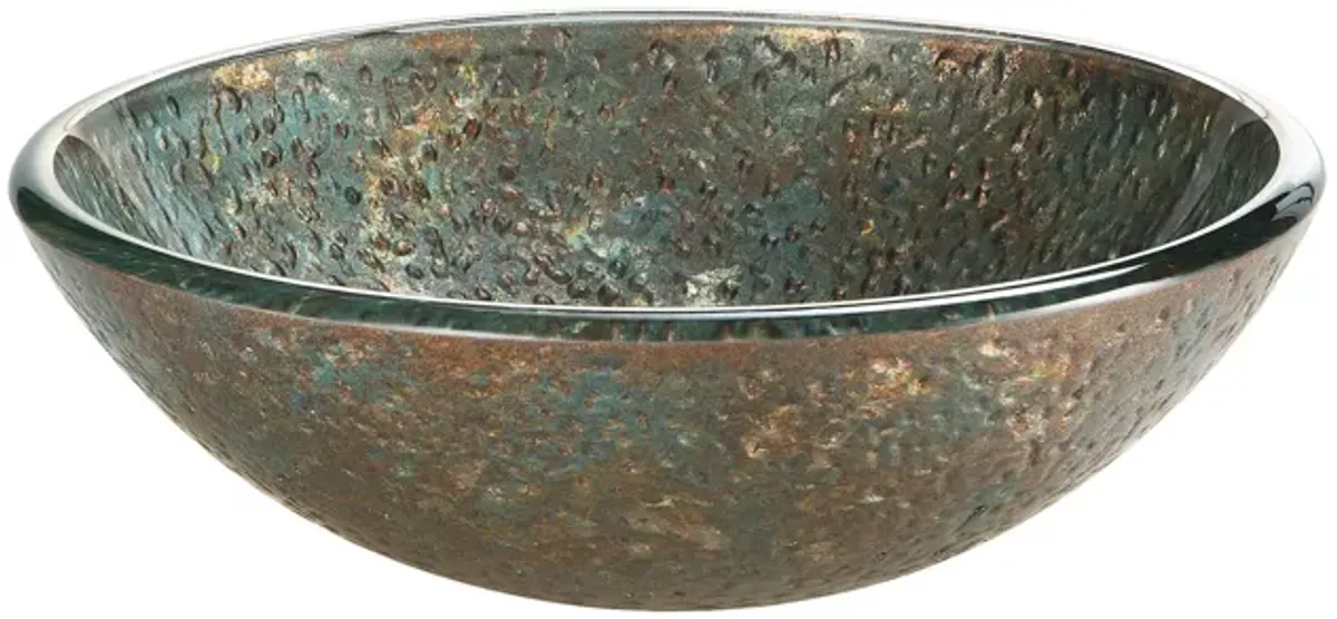 Reflex Vessel Sink - Blue/Copper Storm 16.5-inch