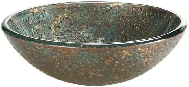 Reflex Vessel Sink - Blue/Copper Storm 16.5-inch