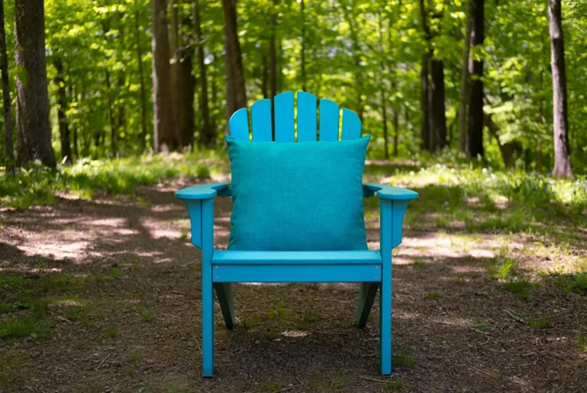 Indoor/Outdoor Solid Teal Pillow