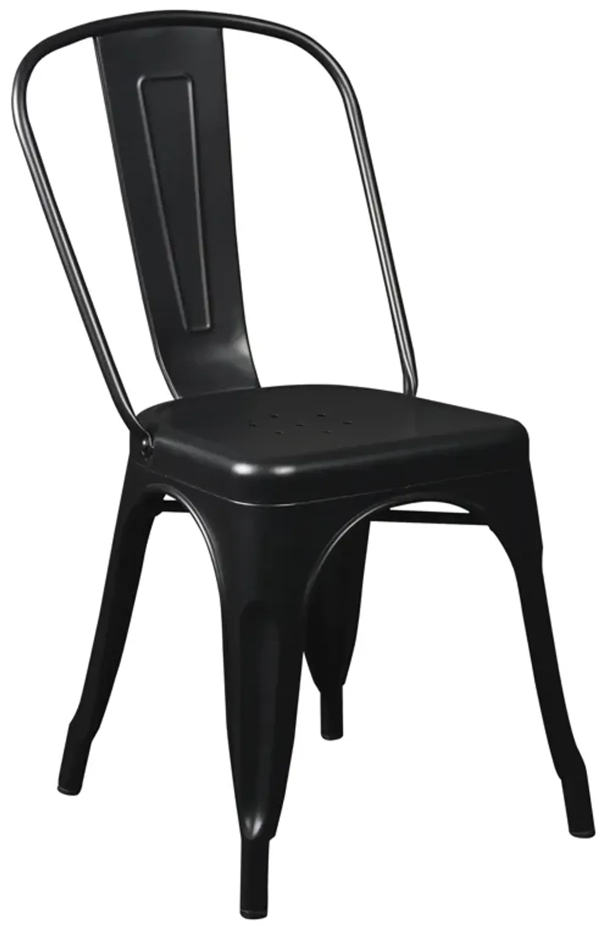 Corsair Stacking Side Chair in Matte Black - Set of 4