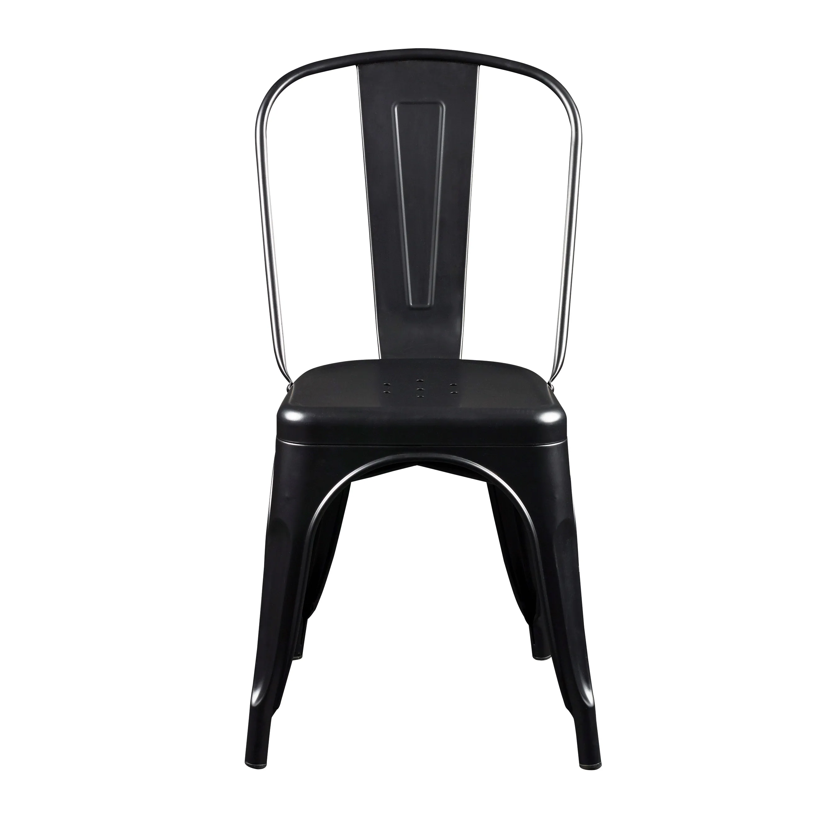 Corsair Stacking Side Chair in Matte Black - Set of 4