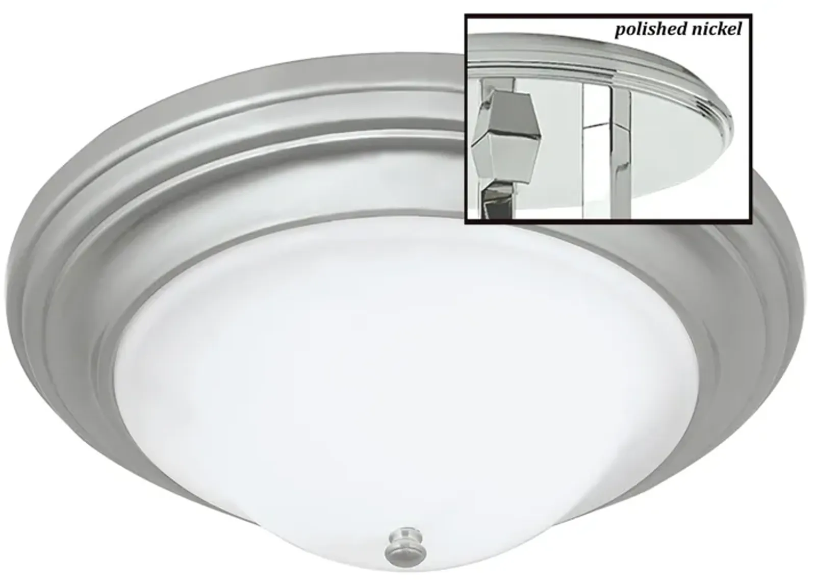 Emily Flush Mount - Polished Nickel