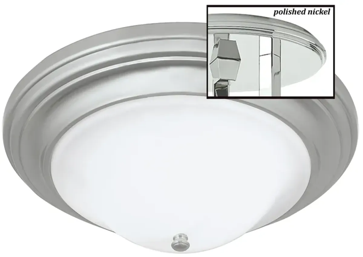 Emily Flush Mount - Polished Nickel