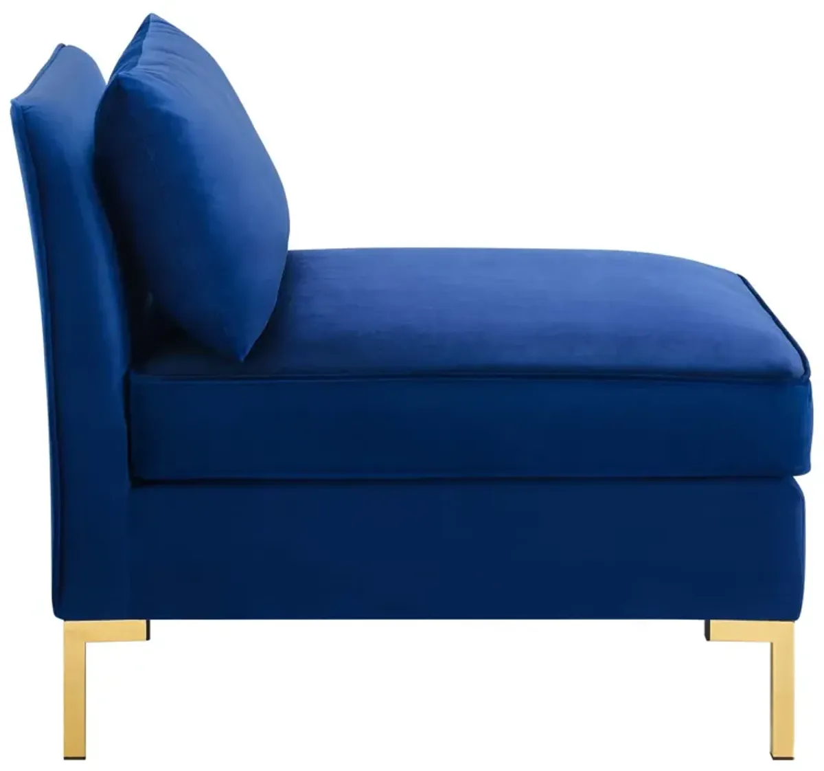 Ardent Performance Velvet Armless Chair