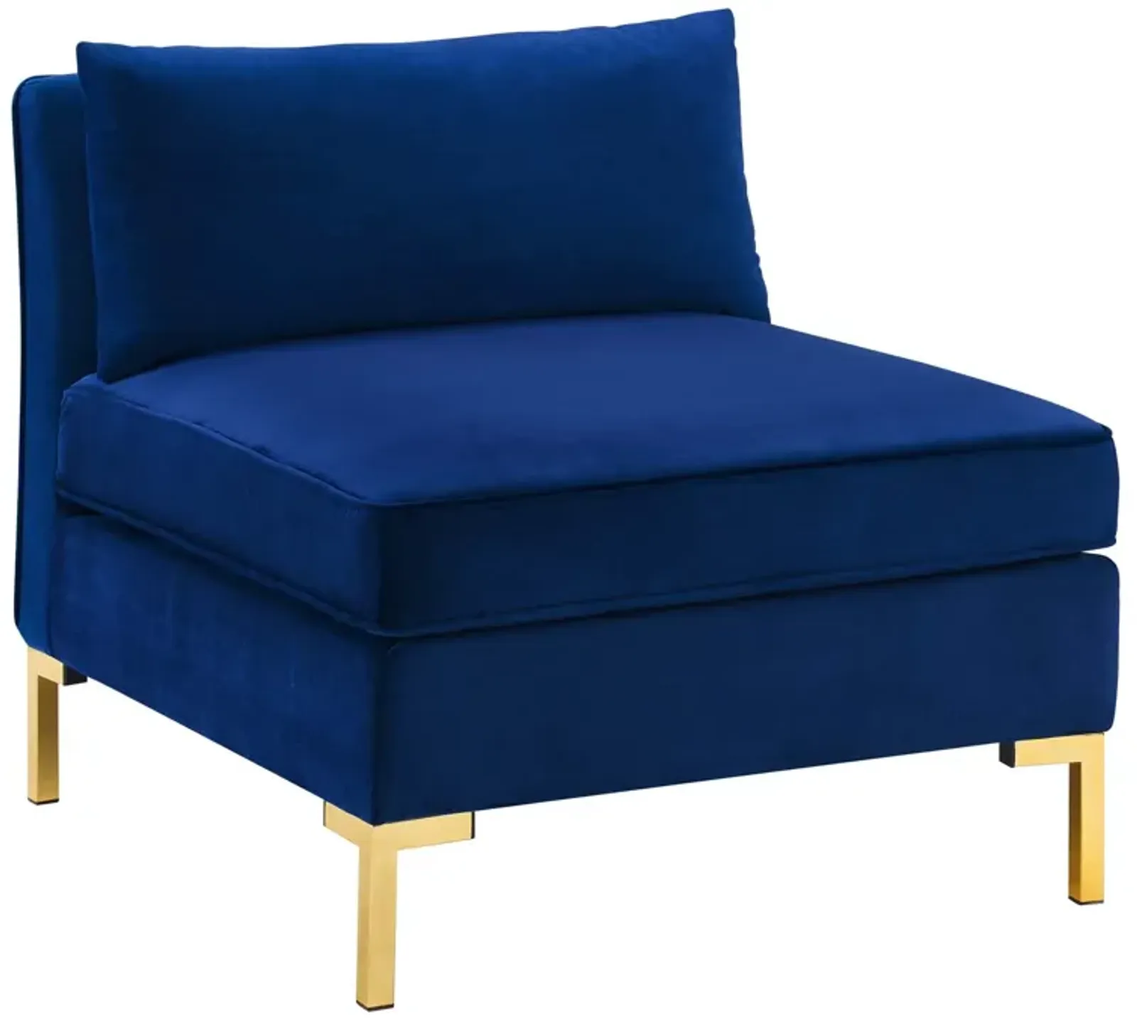 Ardent Performance Velvet Armless Chair