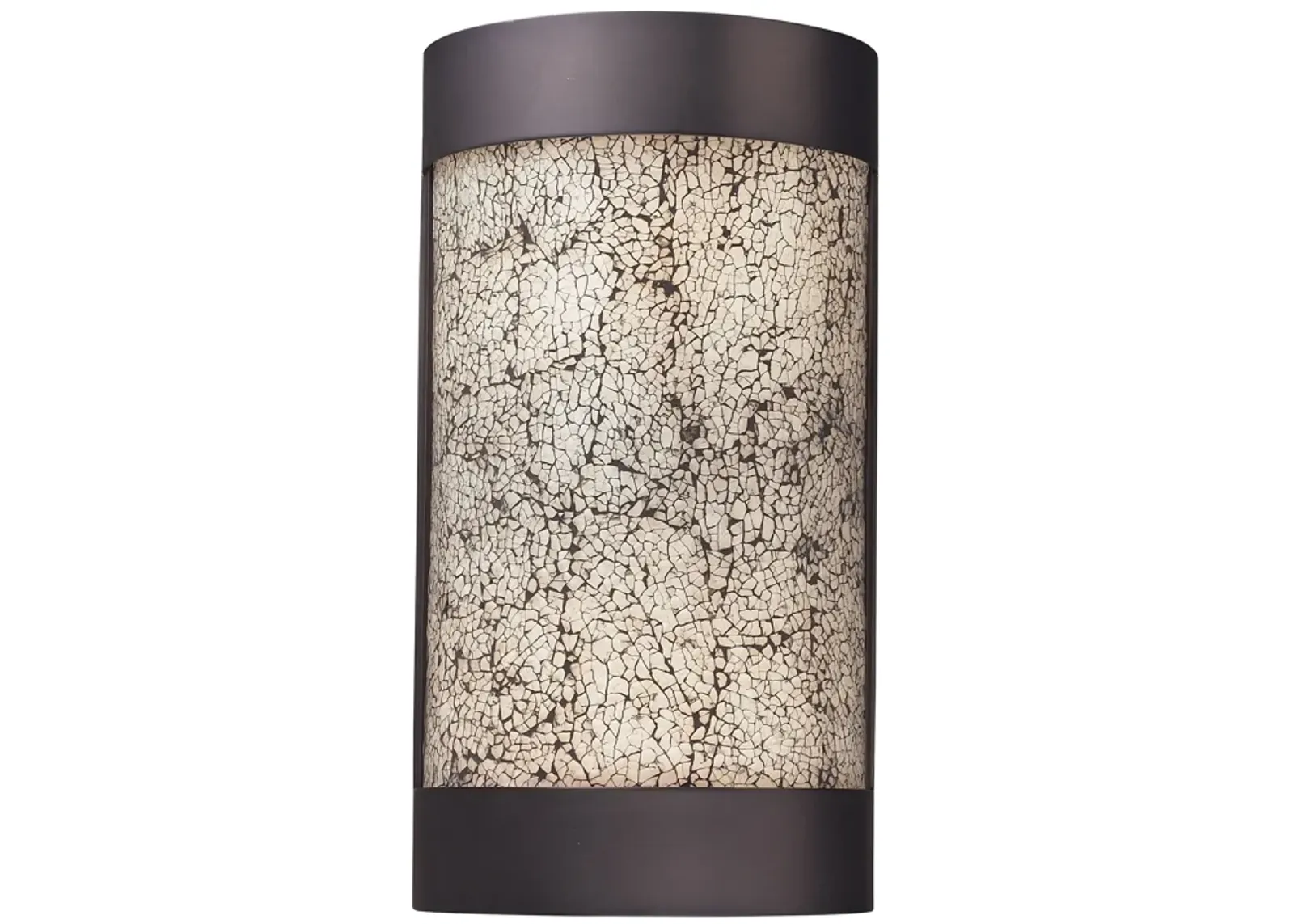 DIAMANTE COLLECTION 2-LIGHT WALL SCONCE in AN ANTIQUE PEWTER FINISH with WHITE C