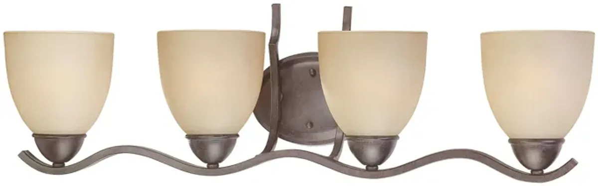 Triton 4-Light Wall Lamp in Sable Bronze