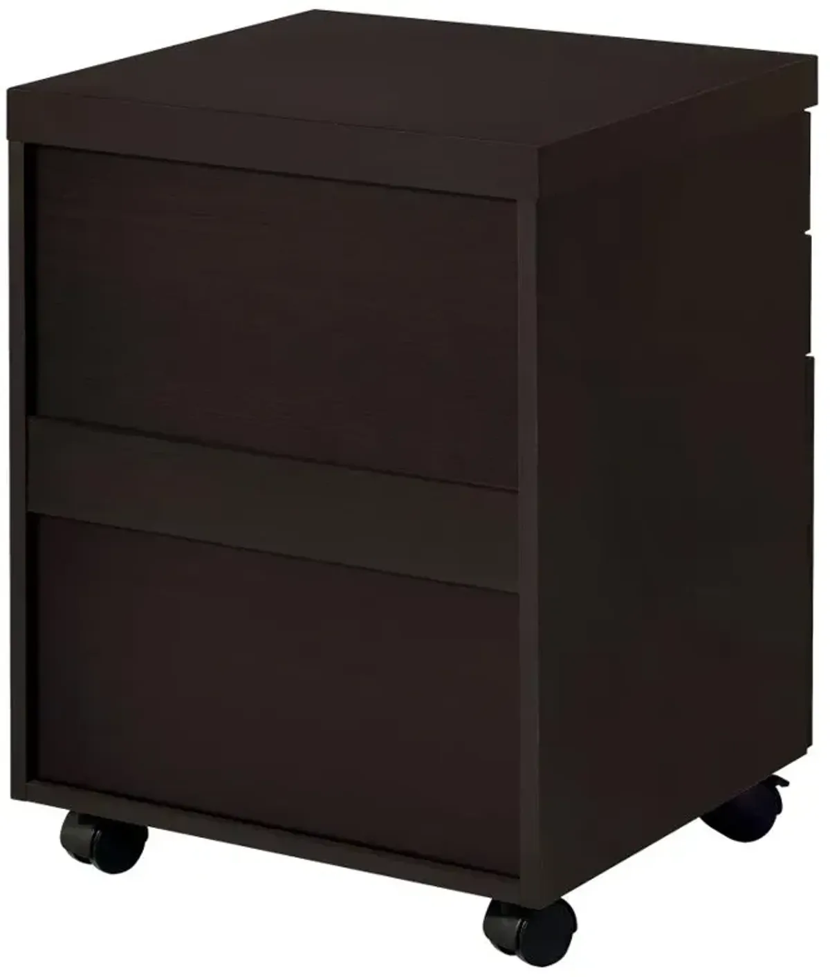 Skylar 3-drawer Mobile File Cabinet Cappuccino