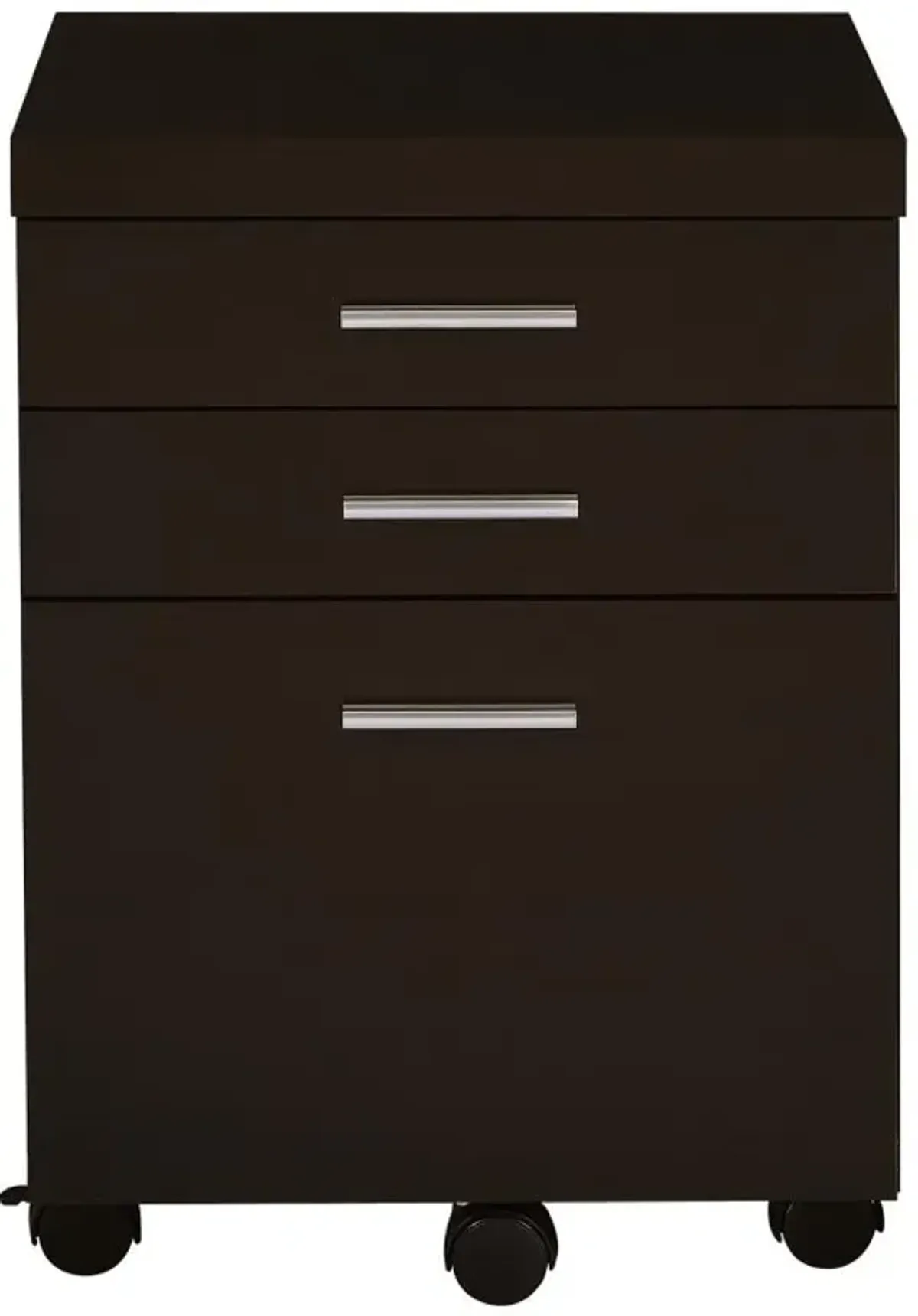 Skylar 3-drawer Mobile File Cabinet Cappuccino