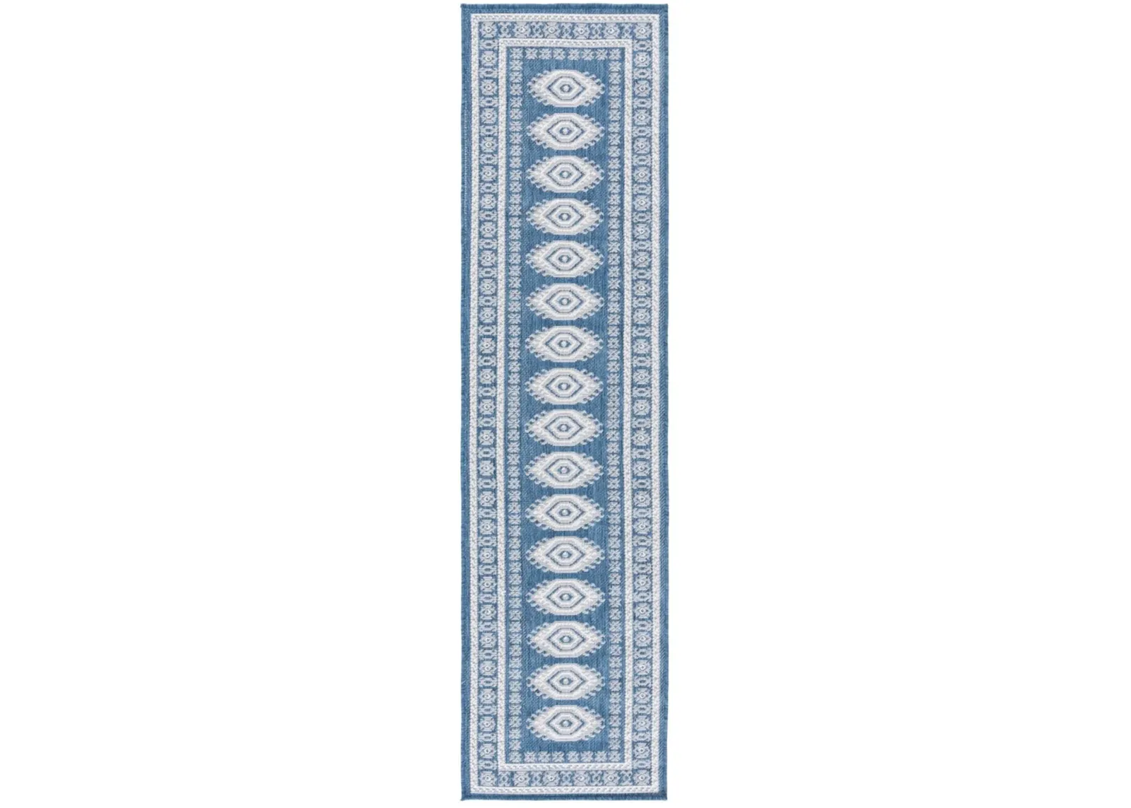 BERMUDA  827 Blue 2' X 8' Runner Rug