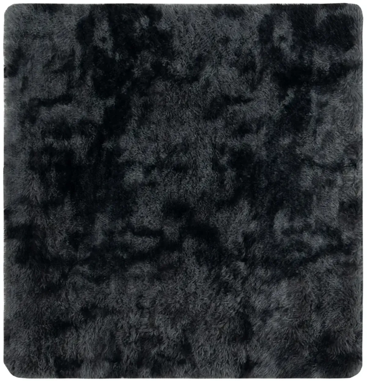 RAINBOW SHAG 100 DARK GREY 4' x 4' Square Square Rug