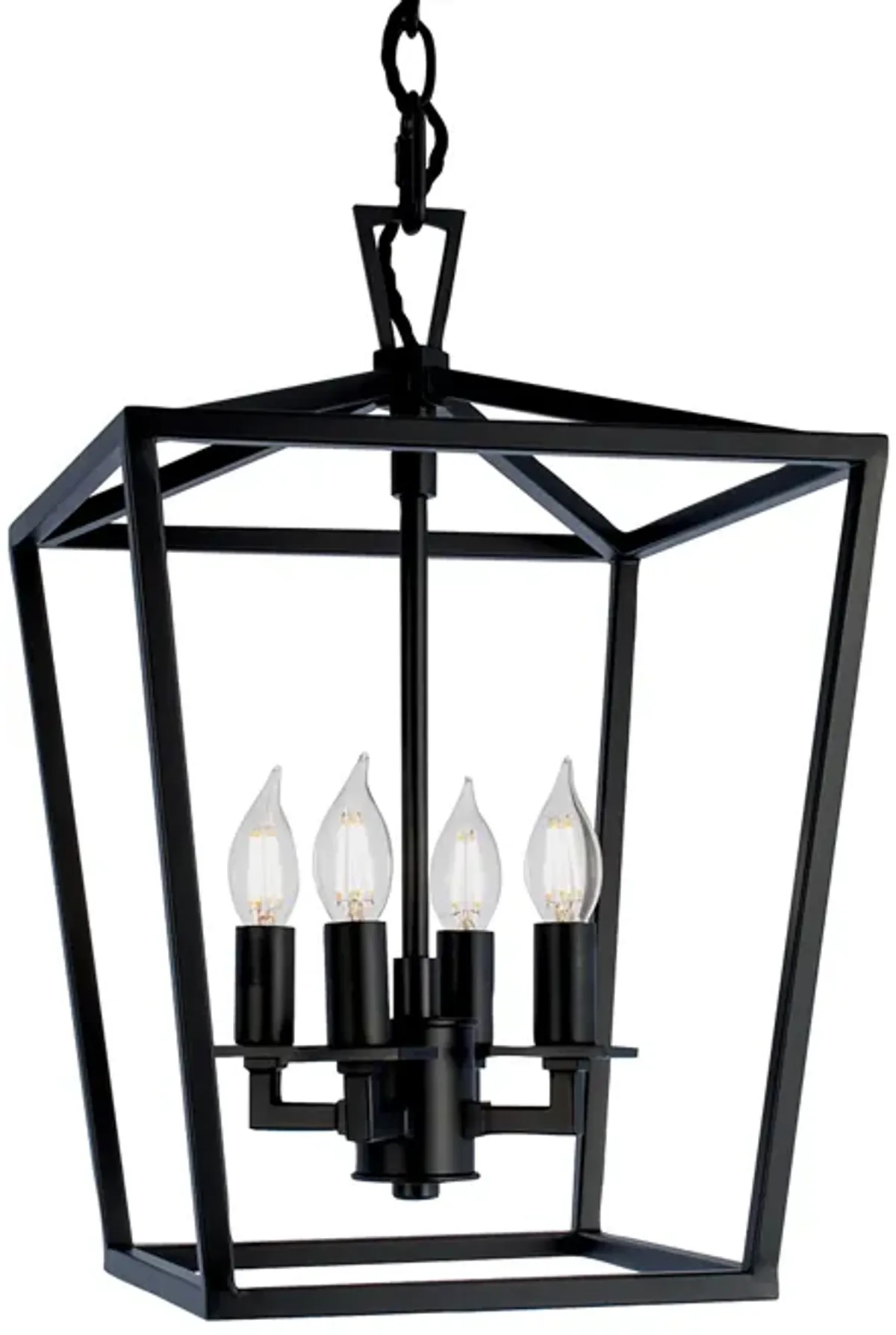 Cage Pendant Light - Matte Black