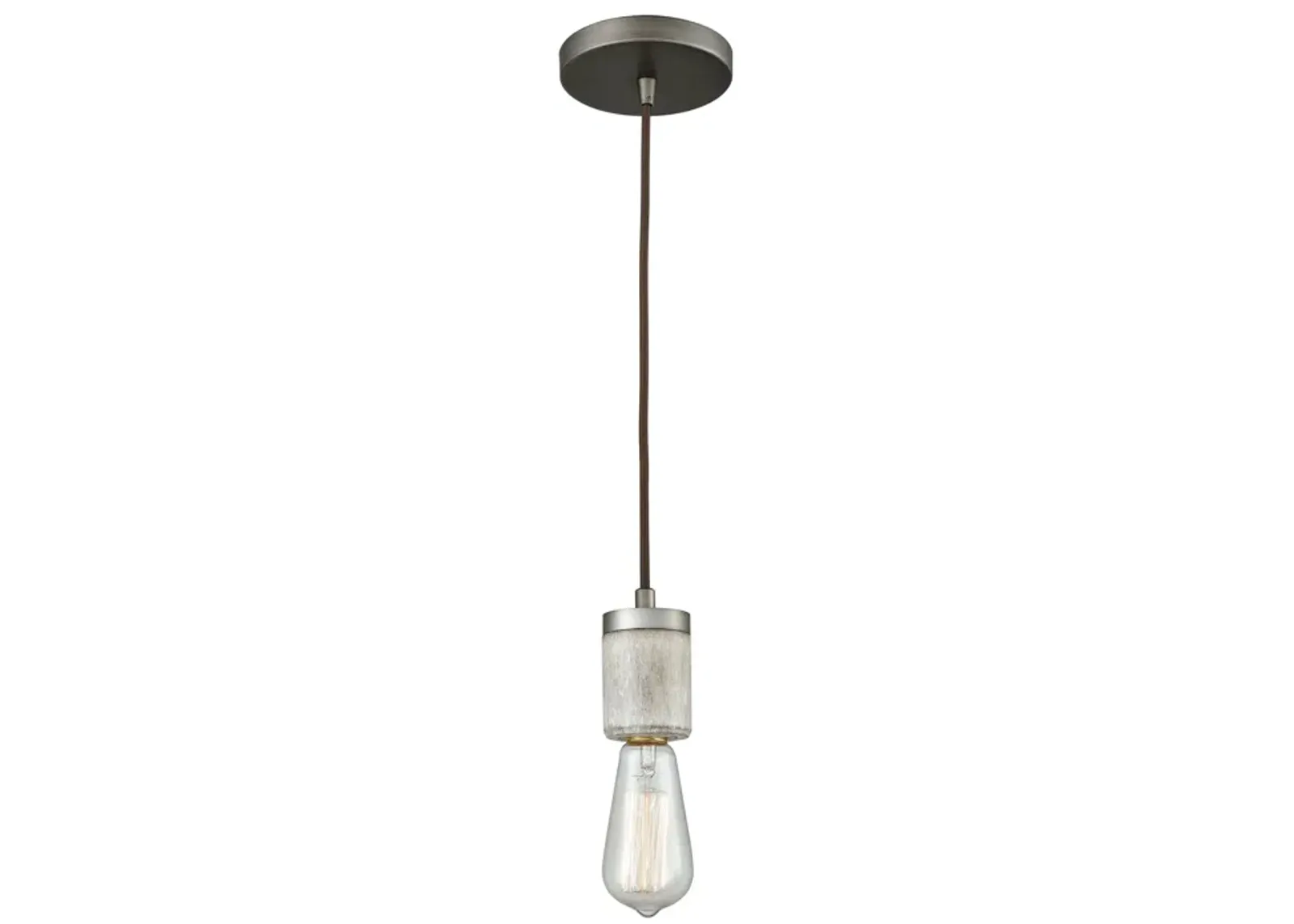 Socketholder 2" Wide 1-Light Mini Pendant - Weathered Zinc