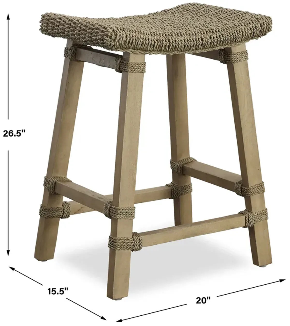 Everglade Sea Grass Counter Stool