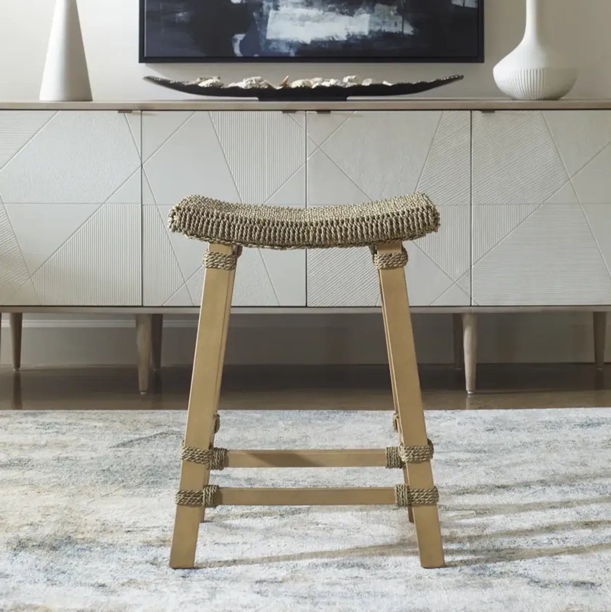 Everglade Sea Grass Counter Stool