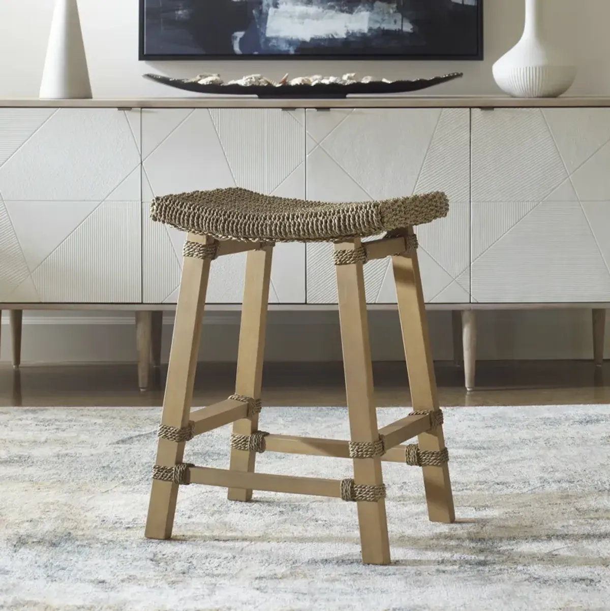 Everglade Sea Grass Counter Stool