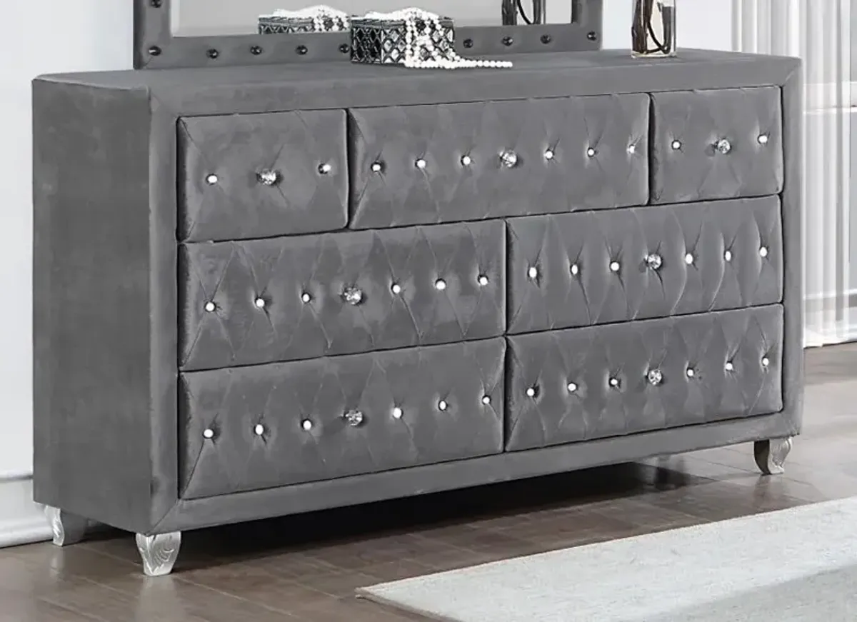 Deanna 7-drawer Rectangular Dresser Grey