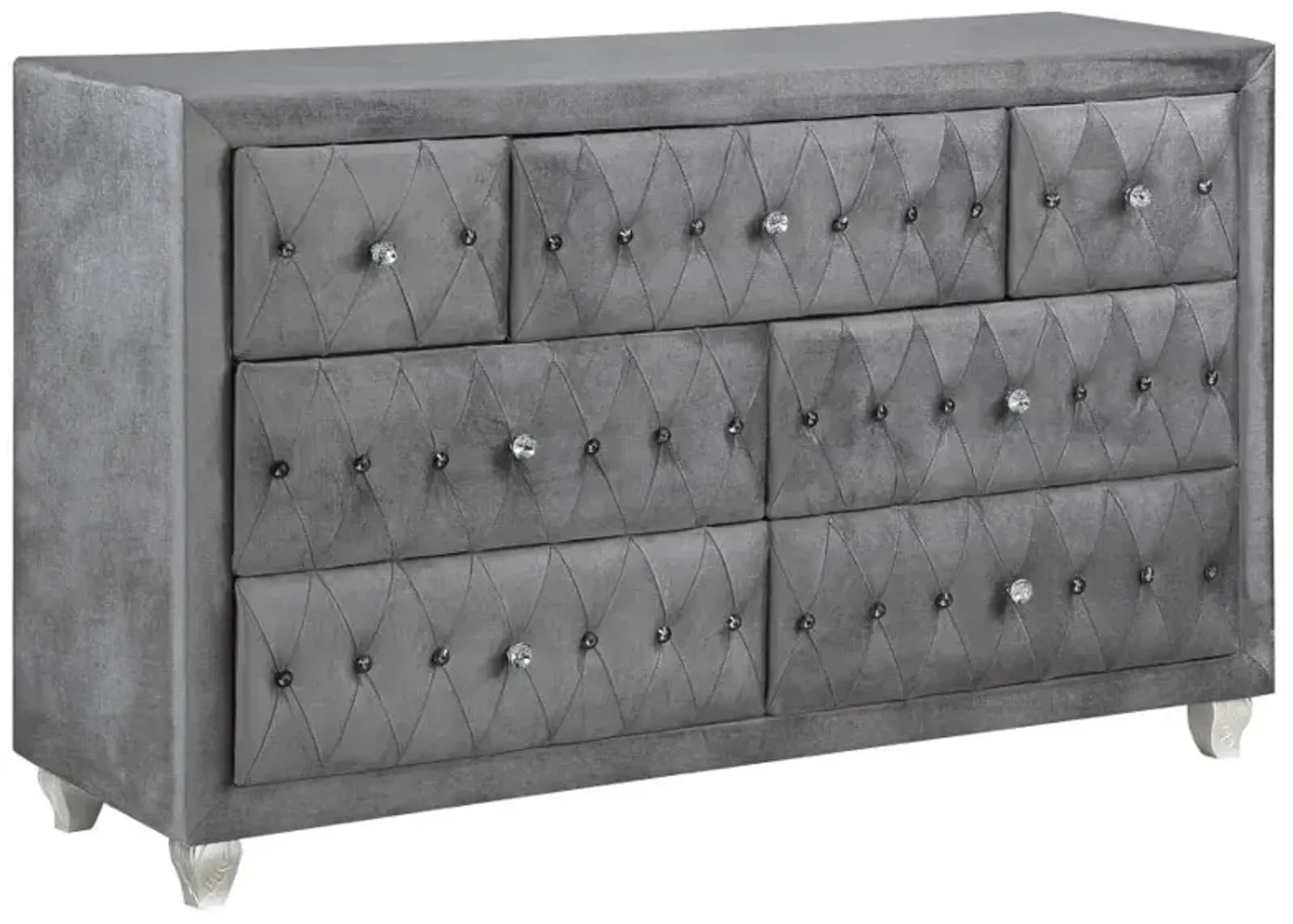 Deanna 7-drawer Rectangular Dresser Grey