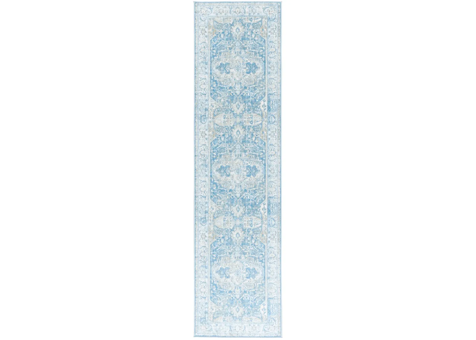 ORLANDO 768 BLUE  2'-2' x 8' Runner Rug