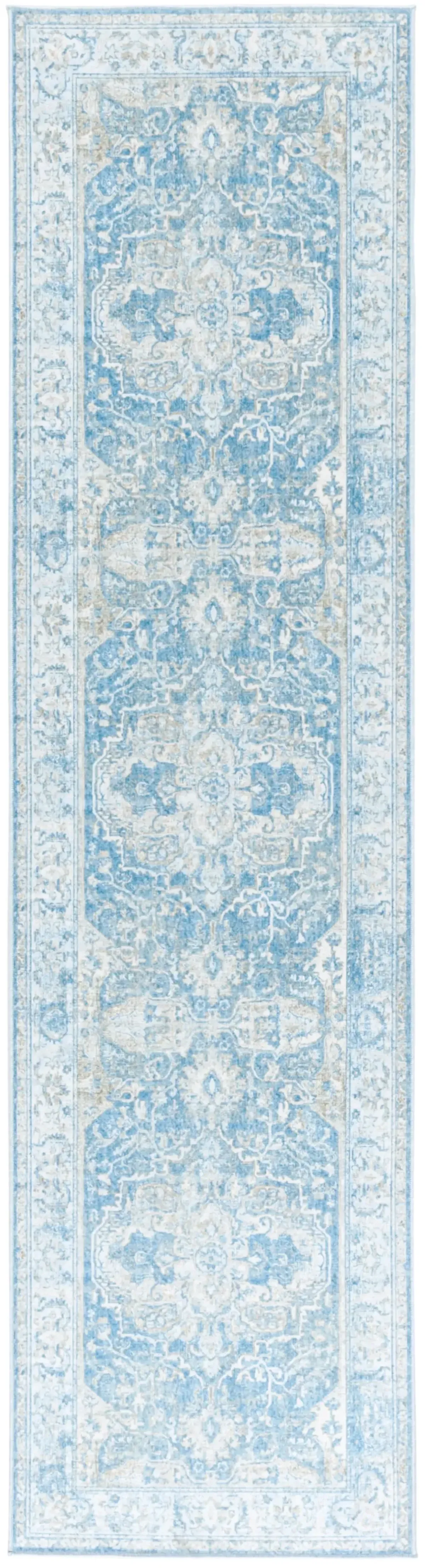 ORLANDO 768 BLUE  2'-2' x 8' Runner Rug