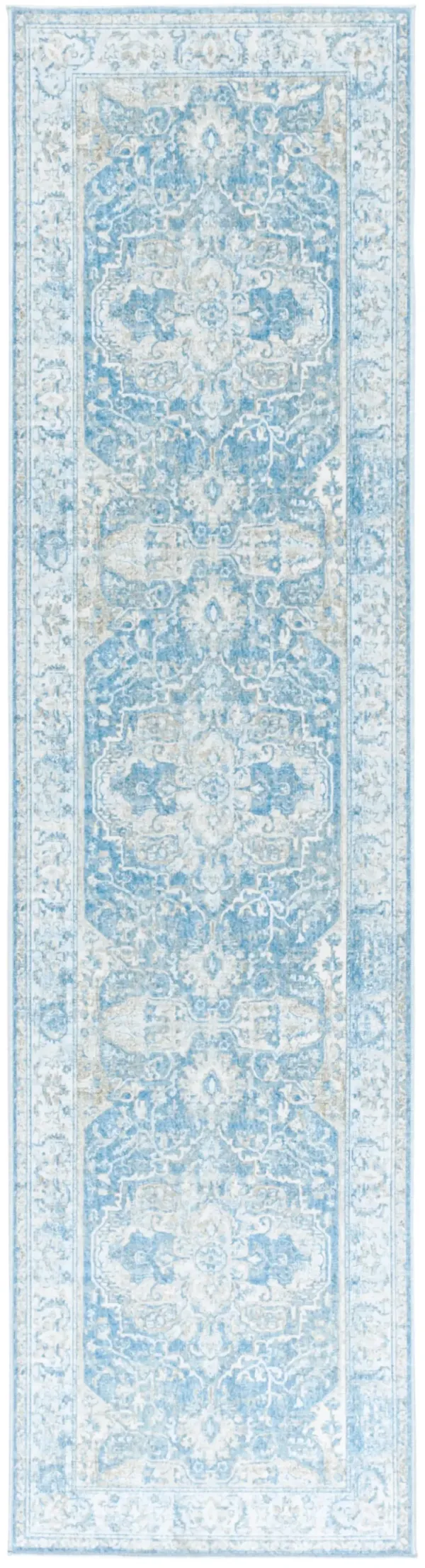 ORLANDO 768 BLUE  2'-2' x 8' Runner Rug