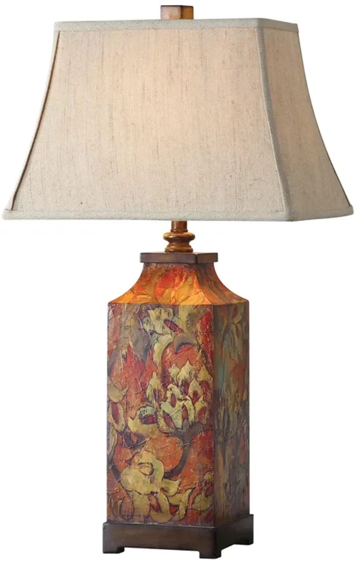 Colorful Flowers Table Lamp