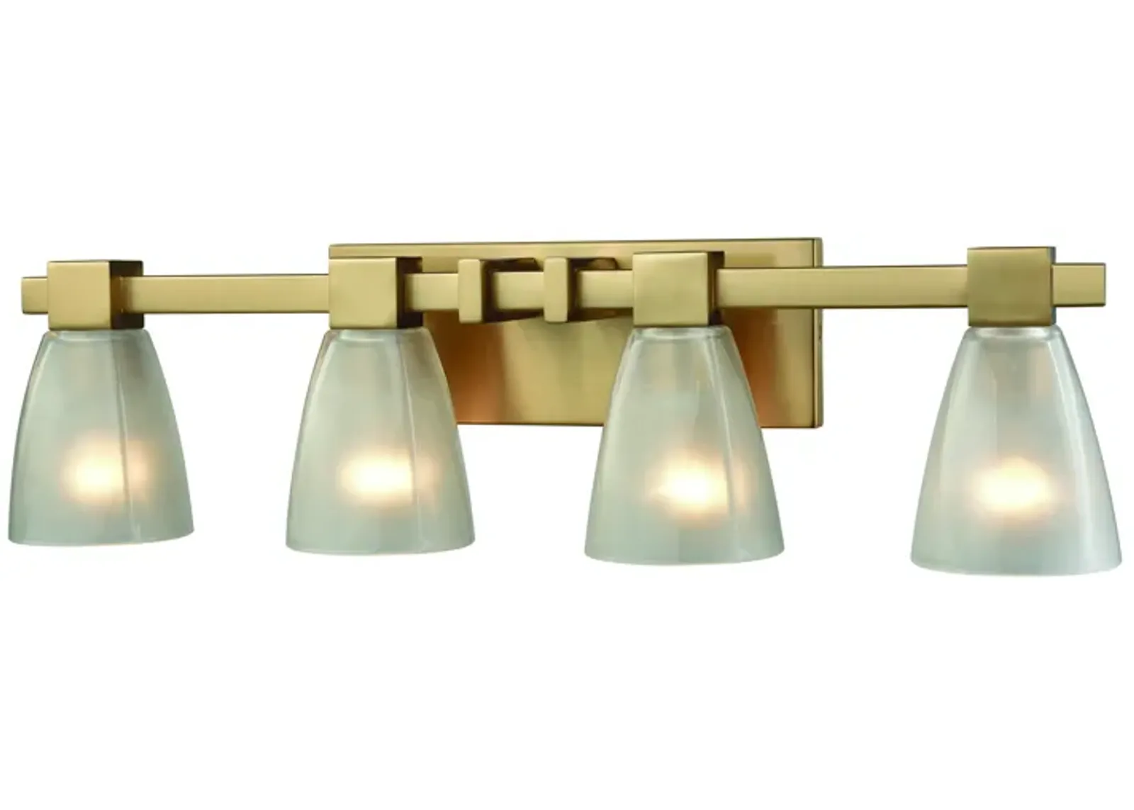 Ensley 28" Wide 4-Light Vanity Light - Satin Brass