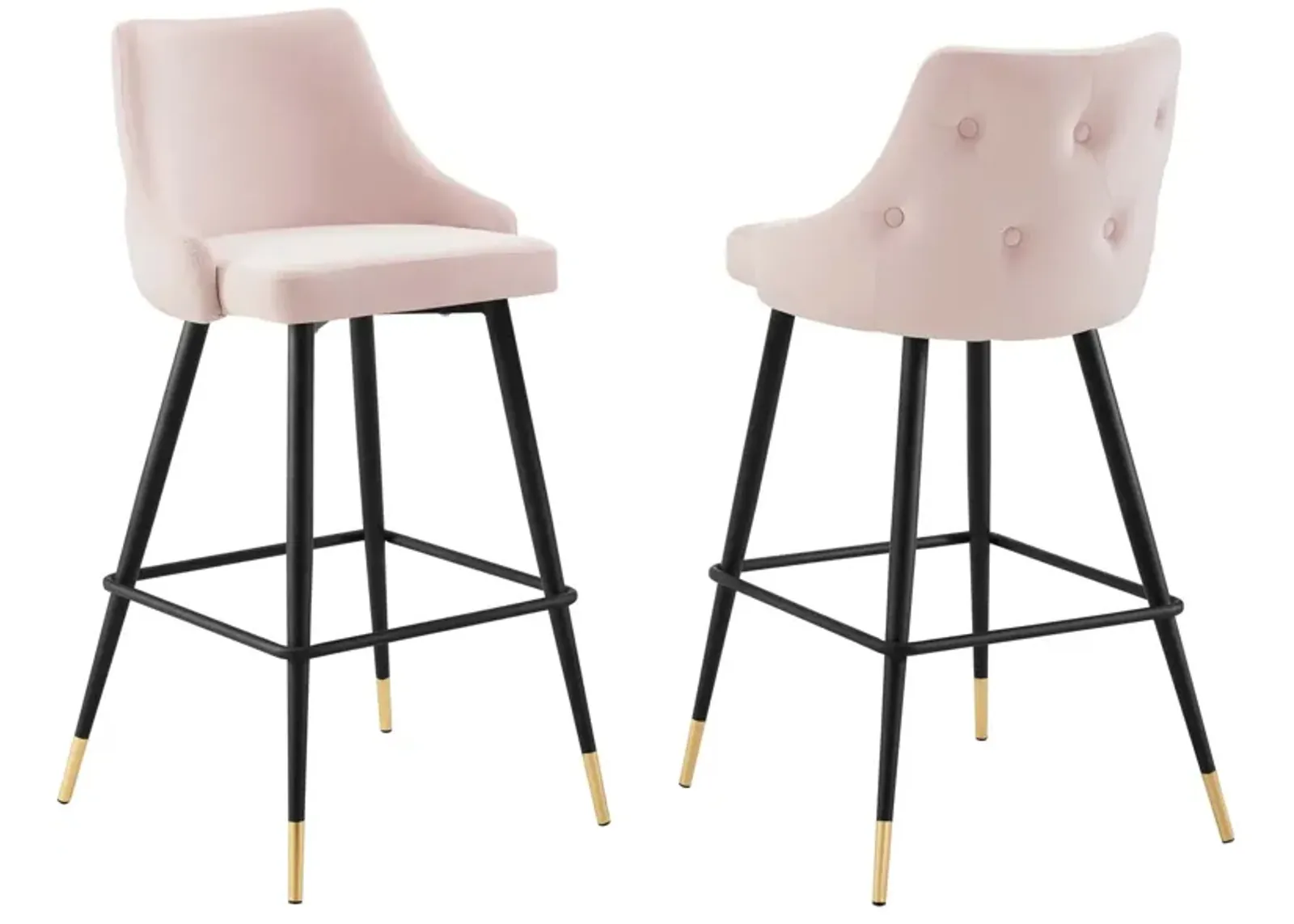 Adorn Performance Velvet Bar Stool Set of 2