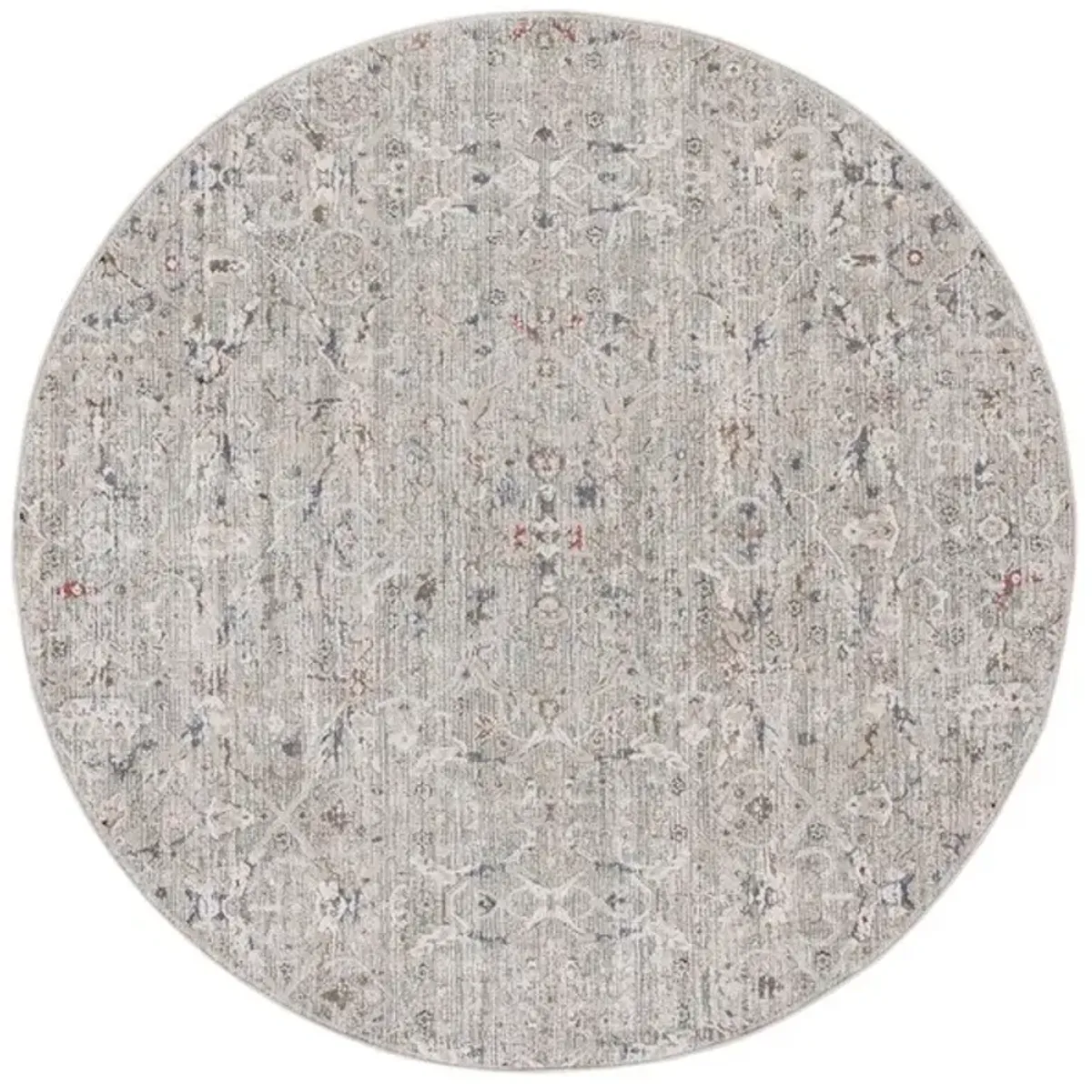 VIVALDI 596 Blue  6'-7' X 6'-7' Round Round Rug