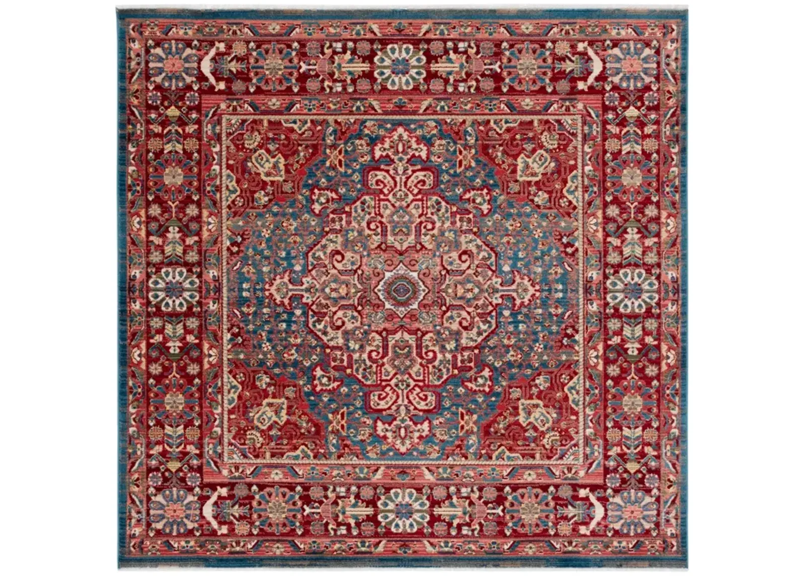 KASHAN 305 BLUE  3'-3' x 3'-3' Square Square Rug