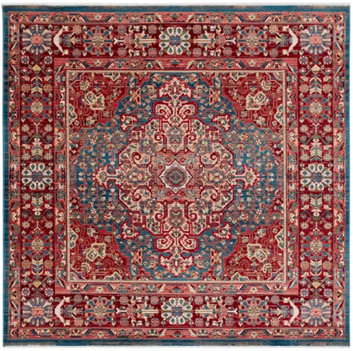 KASHAN 305 BLUE  3'-3' x 3'-3' Square Square Rug