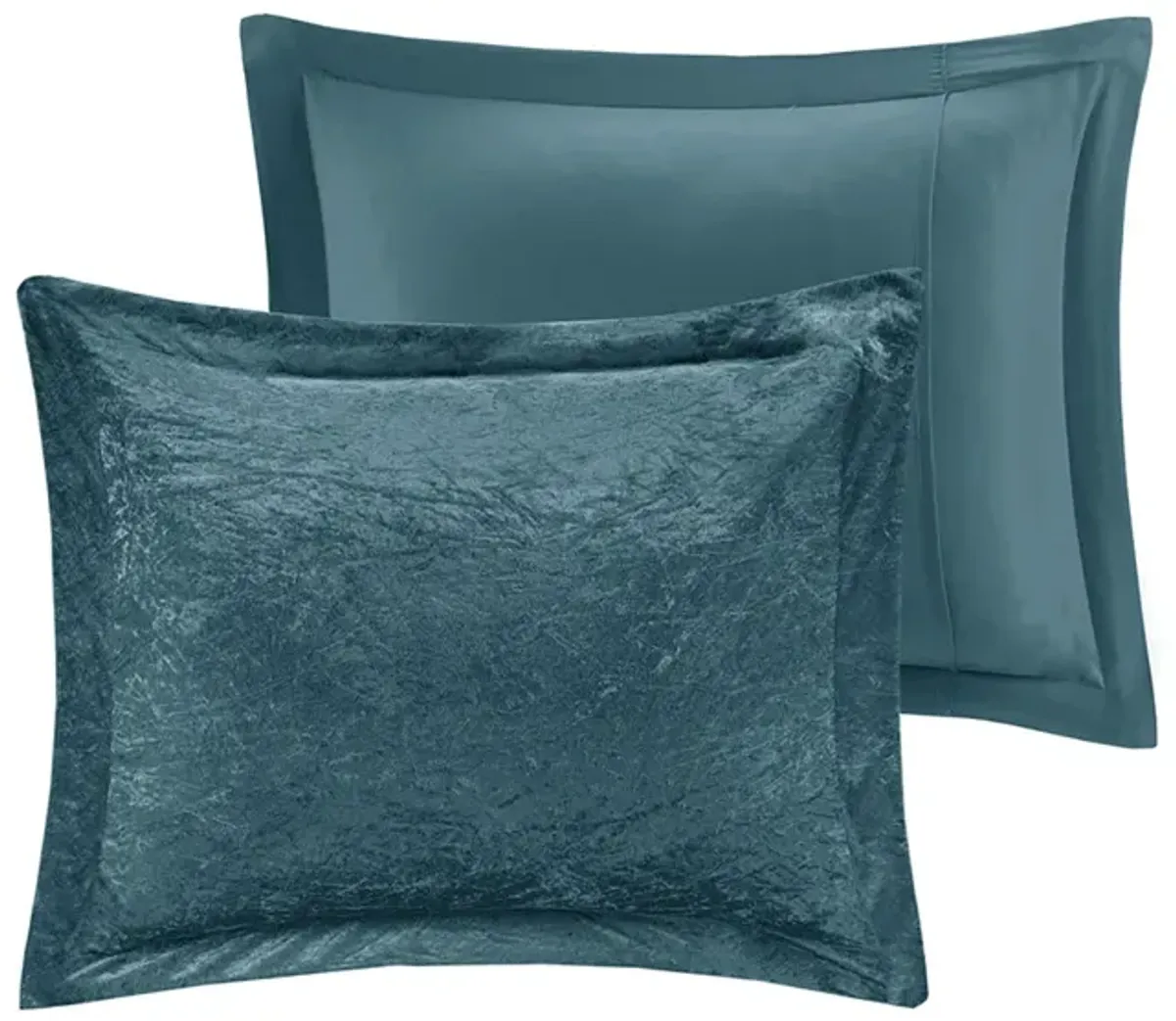 Intelligent Design Felicia Teal Velvet Comforter Set