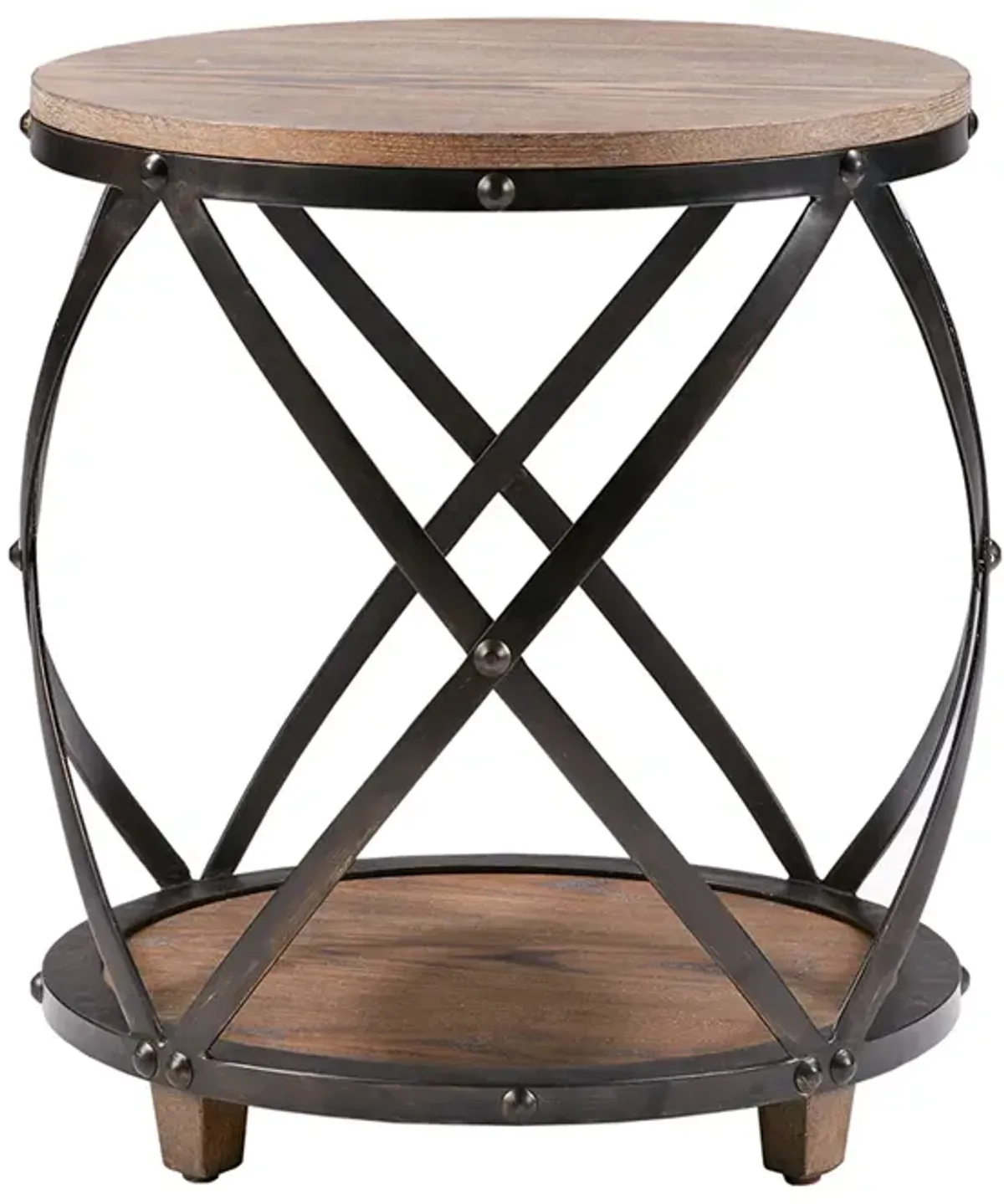 Madison Park Cirque Antique Bronze Bent Metal Accent Table