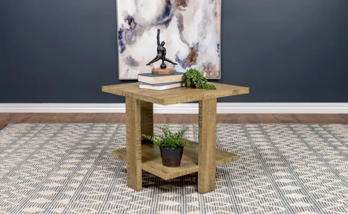 Cohen Square End Table with Shelf